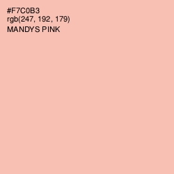 #F7C0B3 - Mandys Pink Color Image